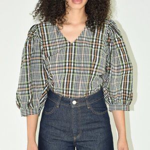 JUST FEMALE Puff Sleeve Blouse Shirt XS/S